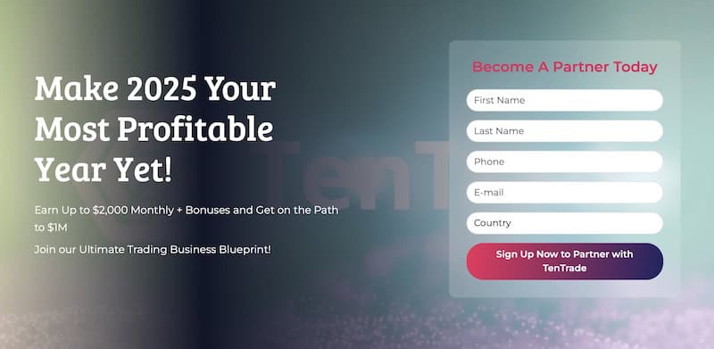 TenTrade Unveils Lucrative Partner Program with Up to $2,000 Monthly Earnings